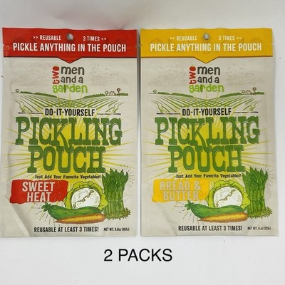 Bread and Butter and Sweet Heat DIY Pickling Pouches Two Men and a Garden 2 Pack