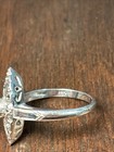 14k Solid White Gold Ring Weighs 3.83 Grams Size 6.75 — photo 9