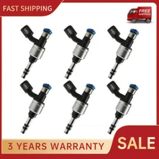 Set of 6 Fuel Injectors For Buick LaCrosse Cadillac CTS SRX GMC Terrain 3.0L V6