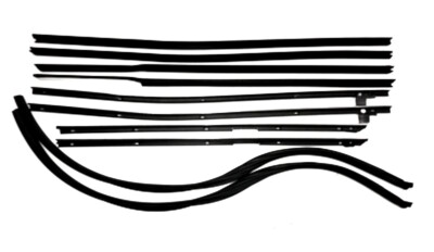 1965 1966 Chevy Impala 4 Door Hardtop SuperKit Authentic Glass Run & Felt Kit