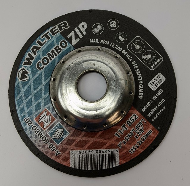 Walter Zip Wheel 11T 852 5"x 5/64"x 7/8" A60 Wheel High Performance 25 Pack New eBay