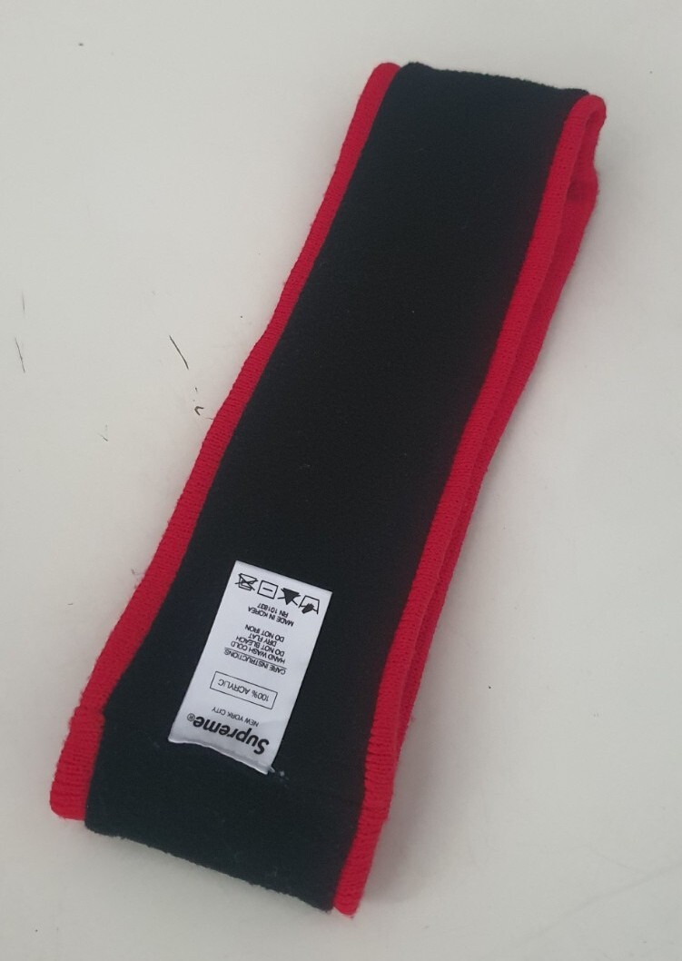 FW19 Supreme International Red Headband London New York