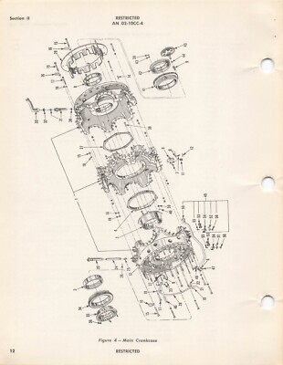 R-1830-92 Pratt & Whitney Aircraft Engine 1945 Parts Catalog