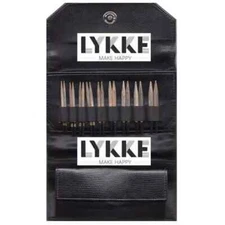 Lykke ::3.5" Driftwood Interchangeable Gift Set:: in Black Faux Leather Pouch