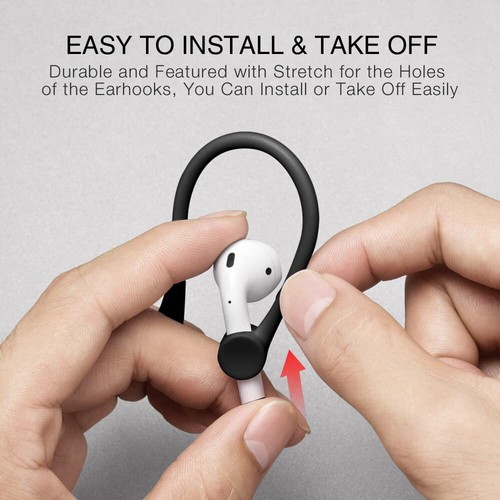 Two Pairs of Mini Anti-Fall Bluetooth Headset Ear Hooks for Air-Pods 1/2/3 - Picture 3 of 18