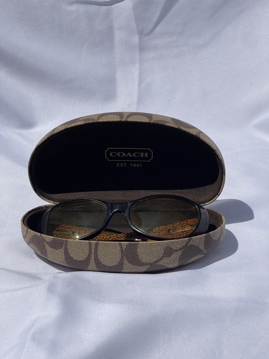 COACH KENDALL (S438) Sunglasses FRAMES DESIGNER Tortoise + Monogrammed CASE Coach Kendall S438 Tortoise Sunglasses 52/18/135 brown  main image 3