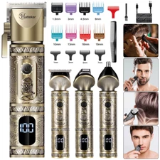 Professional Hair Clippers for Men Cordless Beard Trimmer Sets with LED Display