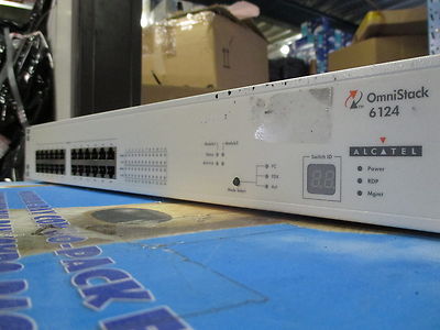 ALCATEL LUCENT OMNISTACK 6124 24x Port Network switch 10/100 IEEE 802.1D
