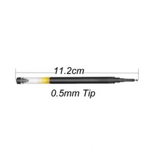 Pen Refill Ink For Pentel 0.5mm Tip Retractable Pens BXS-V5RT Black/Blue Ink