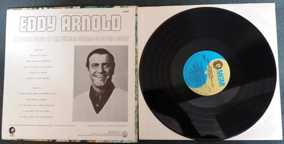 Eddy Arnold - So Many Ways If The Whole World Stopped Lovin 1973 MGM LP Vinyl G+ - Bild 2 von 2