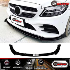Mercedes C Klasse AMG Line C43 Front Splitter Spoiler Lippe W205 C205 Glanz Schwarz Mercedes C Klasse AMG Line C43 Front Splitter Spoiler Lippe W205 C205 Glanz Schwarz