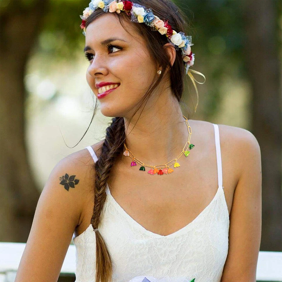 Mini cuentas espaciadoras sueltas 10x6 mm 190 un./50 g tapas de cuentas acrílicas transparentes para flores Foto 4 de 4