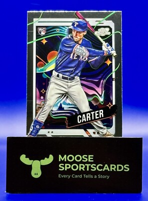 2024 Topps Chrome Cosmic Baseball Evan Carter #186 RC Texas