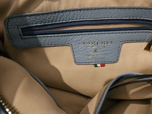 Authentic Cuoieria Florentine Blue Leather Hobo Bag - Picture 2 of 8