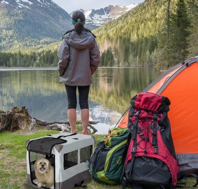 Caja de tienda cámper canina Midwest, XL 42"x26"x32" Foto 3 de 4