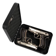 Gun Safes for Pistols Travel Portable Gun Lock Box with Combination Lock