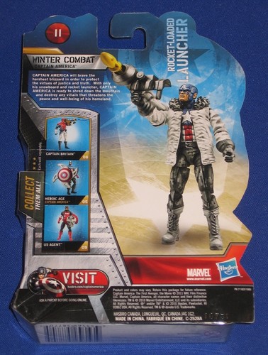 Captain America Winter Combat 4" Action Figure 2010 Marvel Universe MOC Avengers - Picture 11 of 11
