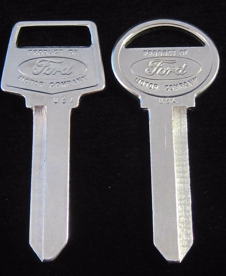 JUEGO DE LLAVES EN BLANCO FORD THUNDERBIRD OEM se adapta a todos 1965-1984 NOS T-Bird 1966 1967 1968 Foto 2 de 4