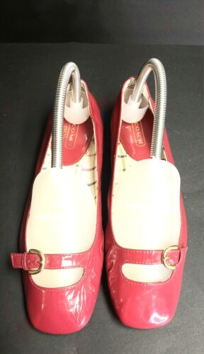 Coach Ellyce balletto piatto donna 6,5 rosa intenso in pelle patinata - Foto 2 di 10