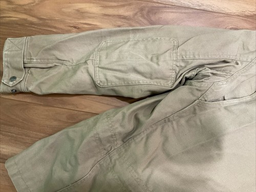 Duluth Trading Utility Jacket Coat Lined Brown Mens Sz Large Canvas Pockets - Picture 7 of 11