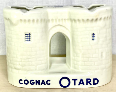 VTG Chateau Cognac Otard France Royal Castle Veritable Porcelain Container Rare