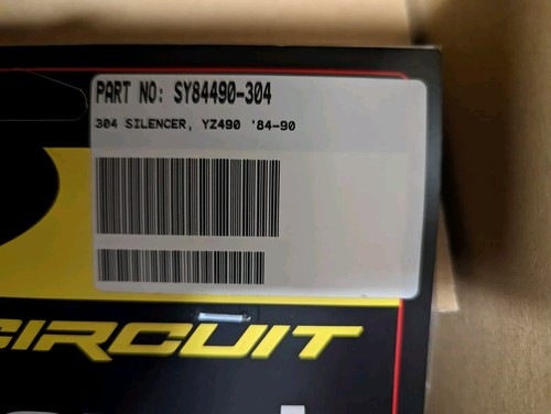 YAMAHA YZ 490 YZ490 Pro Circuit 304 Silencer 1984 1985 1986 1987 1988 1989 1990 - Picture 3 of 3
