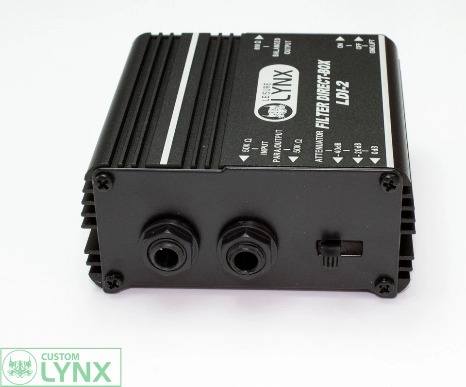 Custom Lynx Passive DI Box Direct Injection Guitar Instrument LDI-2 Ground Lift - Image 4 of 4