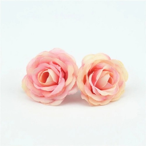 100 piezas Mini Paño de Rosa Flor Artificial de 2,5 cm para Boda Fiesta Decoración del Hogar - Imagen 2 de 17