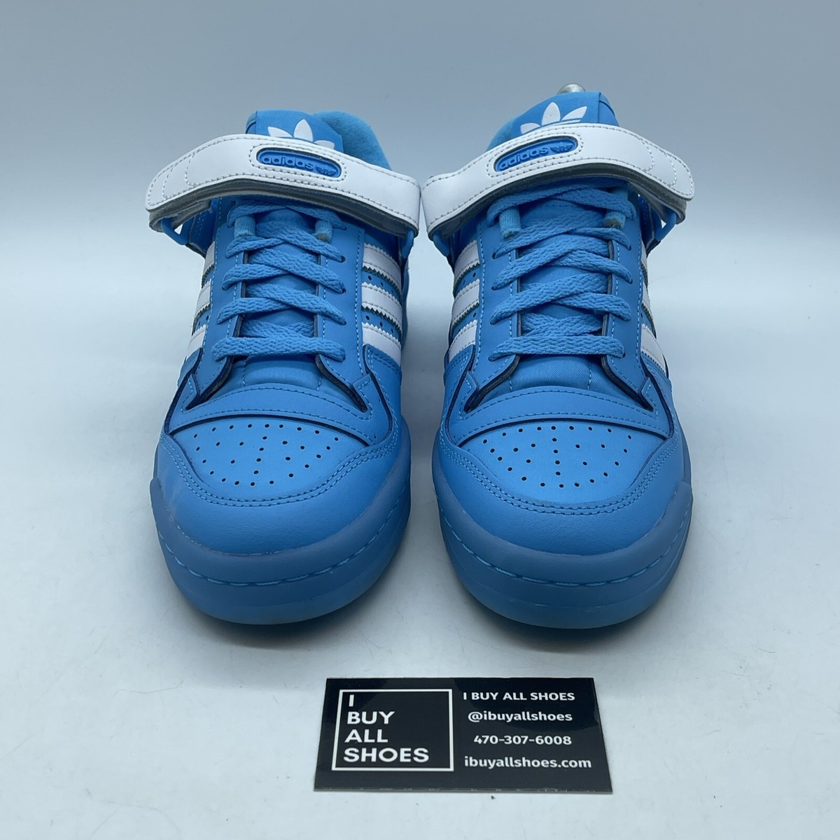 Size 7.5 - adidas Forum Low Sky Rush Blue White Leather  display picture 1
