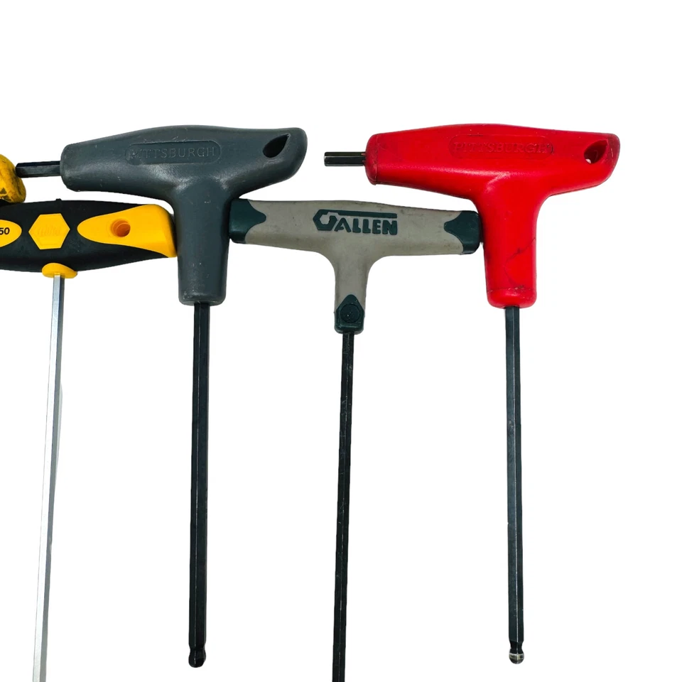 5 Pcs Wiha, Pittsburgh, Allen Soft Grip Dual Drive Ball-End Hex T-Handle 3/16 in - Image 3 of 4