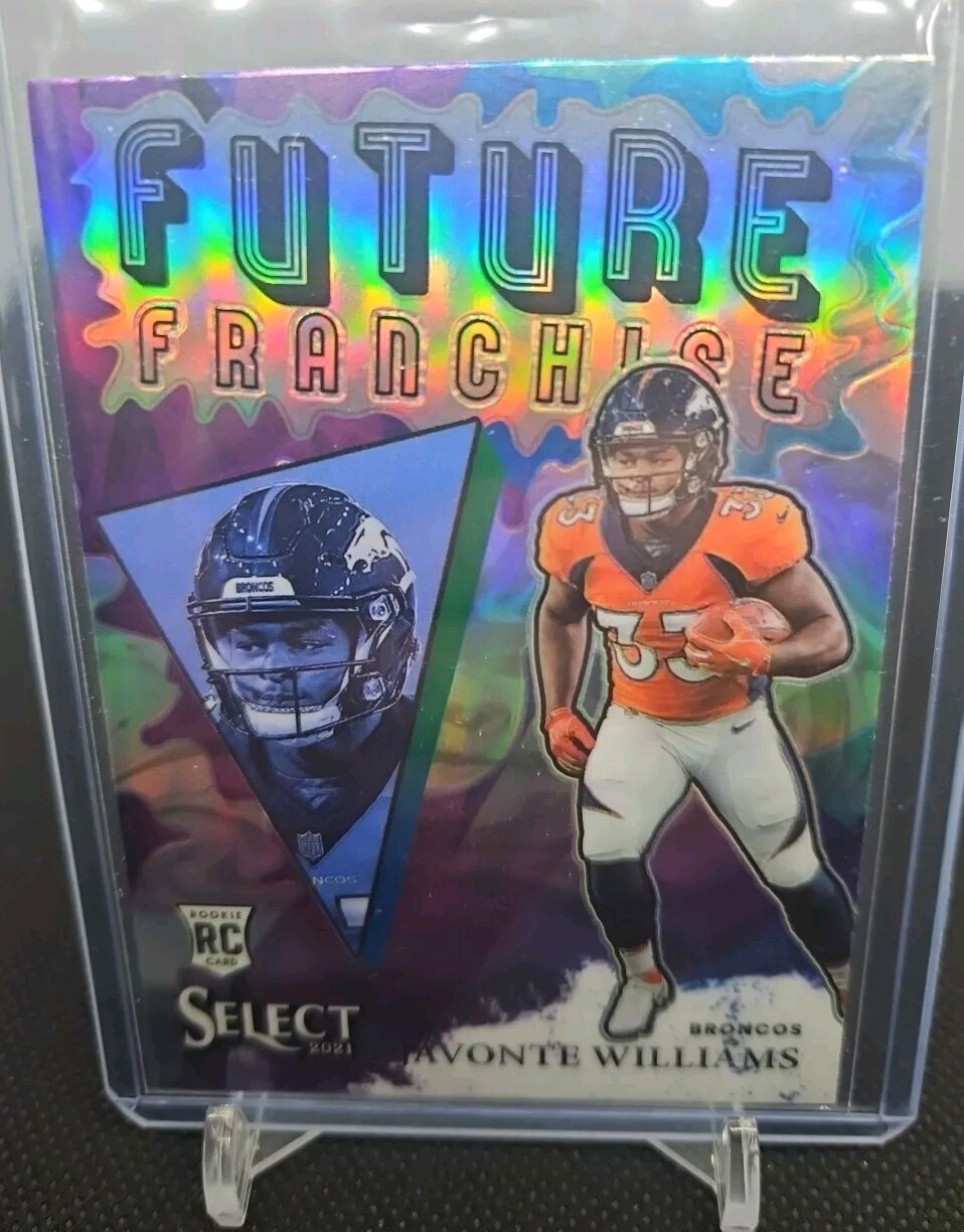 Javonte Williams 2021 Select Silver Rookie Future Franchise RC Case Hit FFR-15