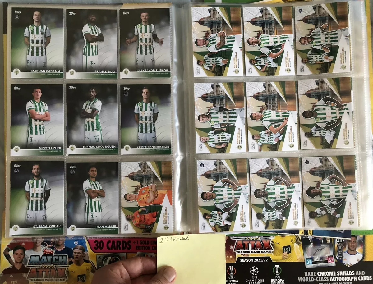 Topps Official Team set 2021/22: 50 Exclusive Cards Ferencvarosi