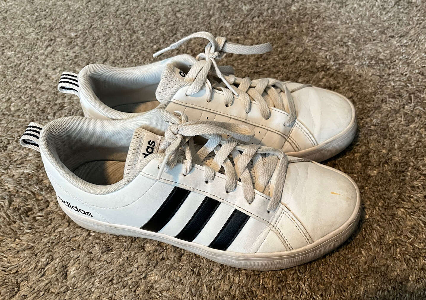 SUPRA Sneakers basse uomo Adidas bianche nere 3 righe misura 6 5