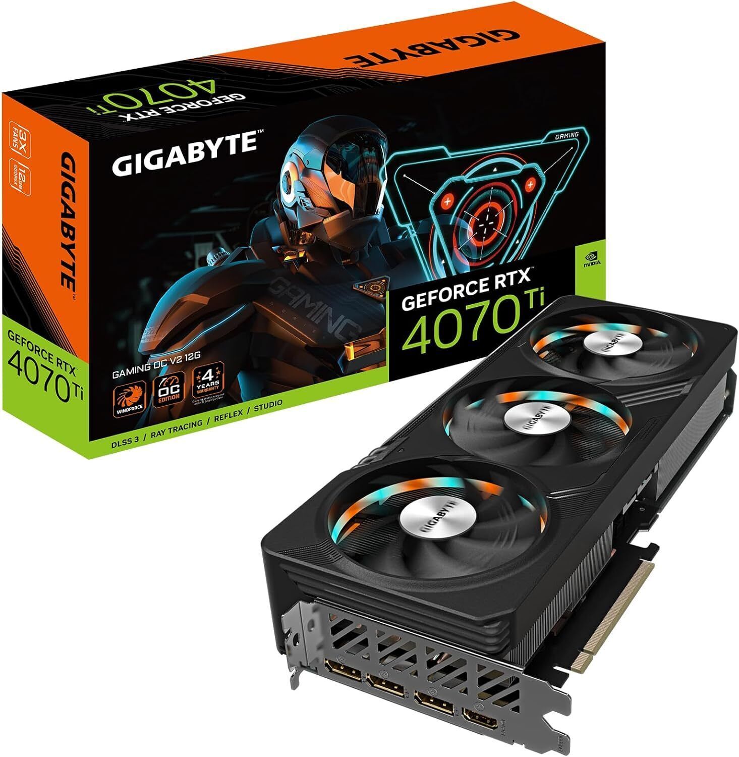 Gigabyte geforce rtx 4070 ti 12gb gddr6x graphics card gv n407tgaming