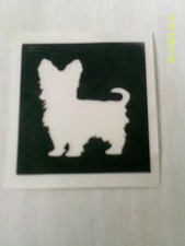 10 - 400 Yorkshire terrier (Yorkie) dog stencils for etching glass