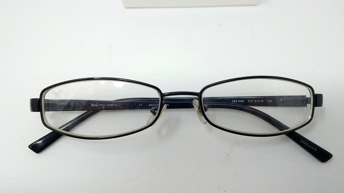 DOLCE GABBANA 5050 BLACK 51-16-135 FLEX HINGES g252