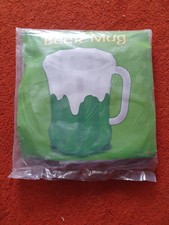 Beistle Beer Mug Green Beach Party Inflatable Beer Drinks Ice Coller 27x18...