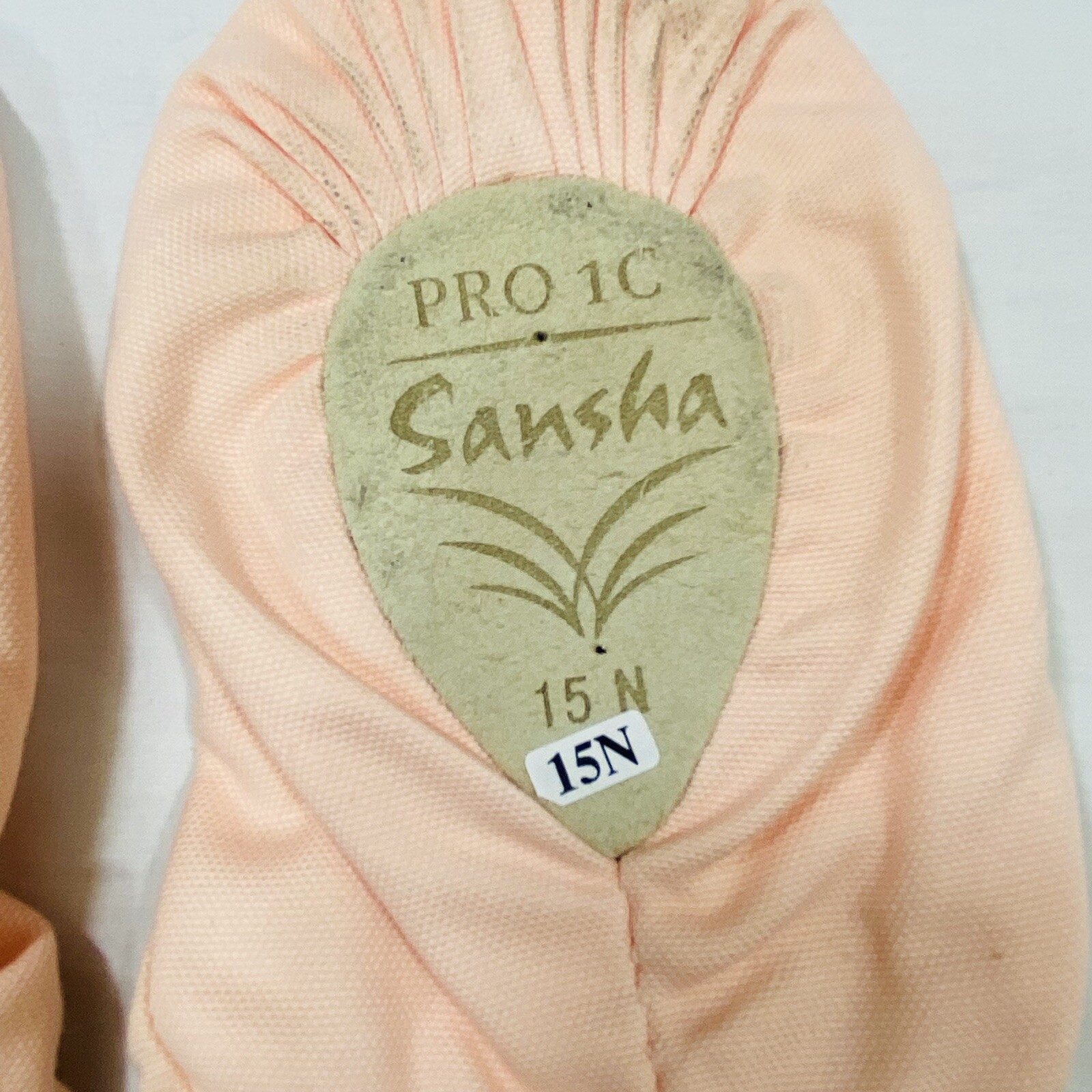 SAOLA Pantofole morbide Sansha taglia 15 N mezza punta rosa suola spaccata