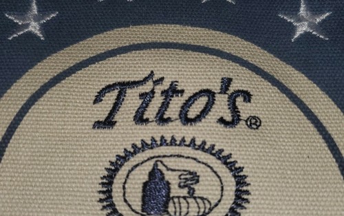 Tito's Handmade Vodka Drawstring Canvas Burlap Flag American Flag Gift Bag New - Bild 6 von 10