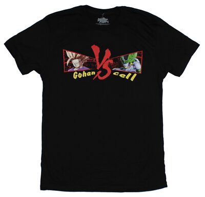Dragon Ball Fighter Z Adult New T-Shirt - Cell Vs Gohan Pic