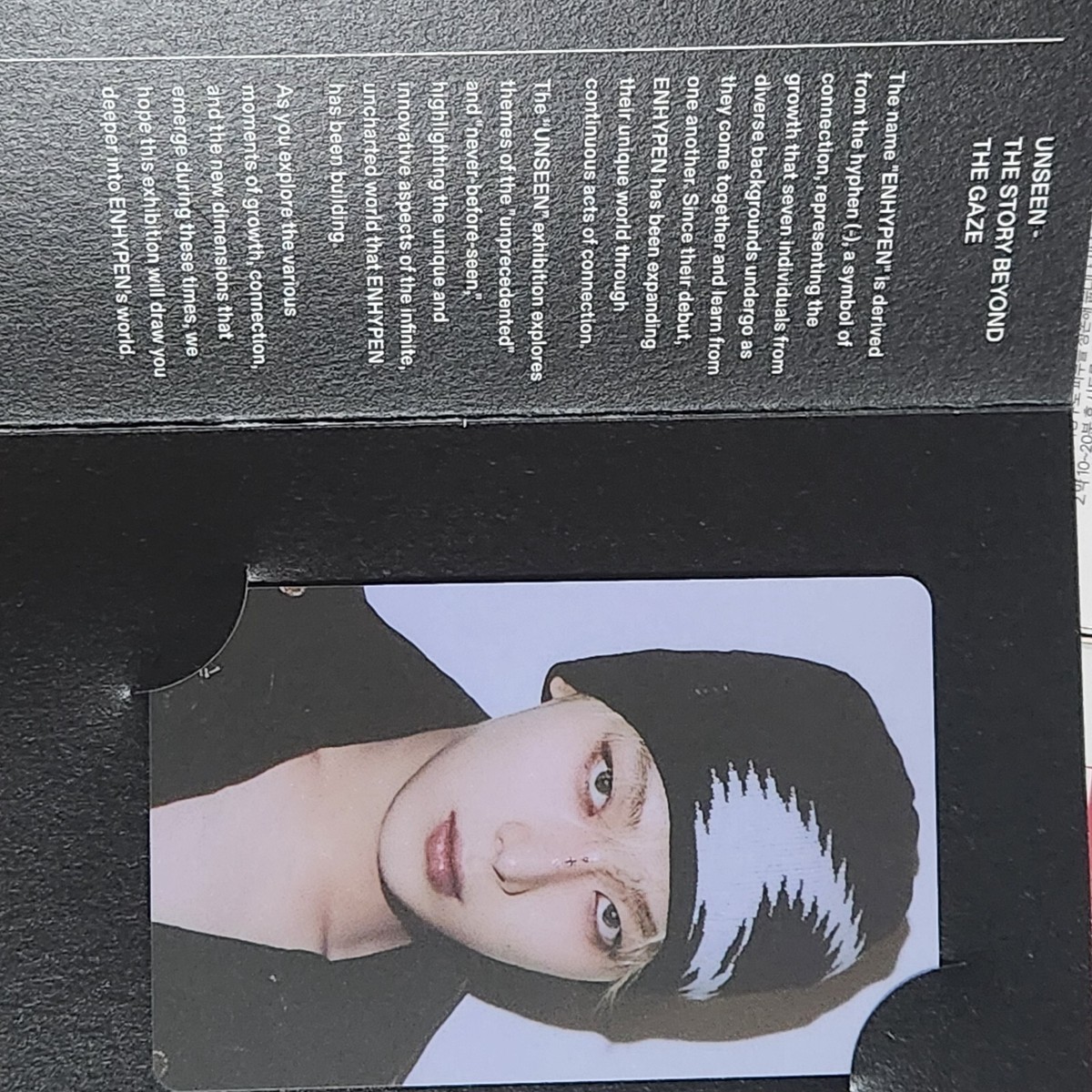 ENHYPEN LUCKYDRAW PHOTOCARD TICKET Exhibition catalog ENHYPEN LUCKYDRAW PHOTOCARD TICKET Exhibition catalog