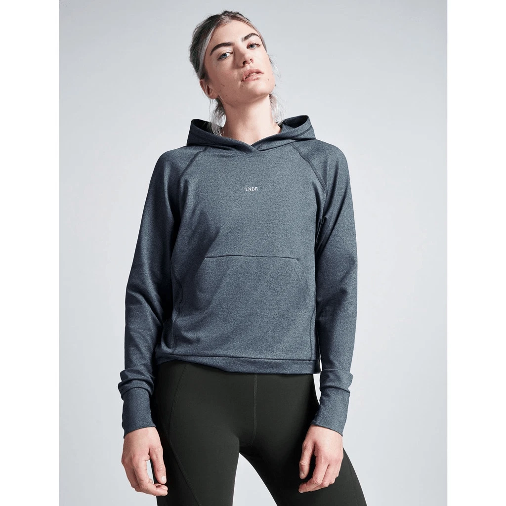 Sweat à capuche LNDR NEUF SANS ÉTIQUETTE The Sunday Supreme vert chiné forêt taille Medium