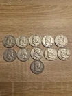 Silver Franklin Half Dollar Mixed Lot of 11 Coins 90%