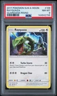 2017 POKEMON SUN & MOON GUARDIANS RISING #106 RAYQUAZA PSA 8