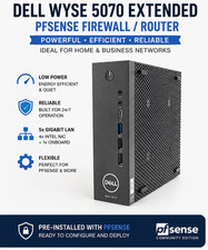 Pfsense firewall Dell Wyse 5070 5 x 1GB Ports 8GB Ram 128GB SSD Silent AES-NI