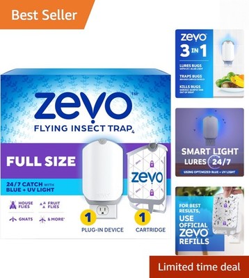 All-in-One Plug-in Flying Insect Trap   Capture House Flies, Fruit Flies & Gnats