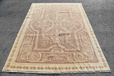 5,9x8,1 ft Large Turkish Vintage Rug, Beige O...