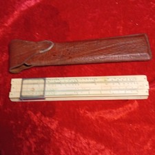 Antyczny suwak liczący HH Universum System Rietz 1930 lat drewno