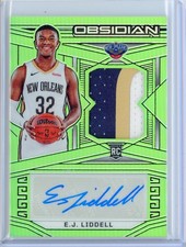 2022-23 Panini Obsidian Asia E.J. LIDDELL Green Flood Patch AUTO Autograph 7/20