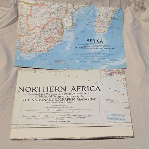 National Geographic Society Africa Map, Washington DC, September 1960